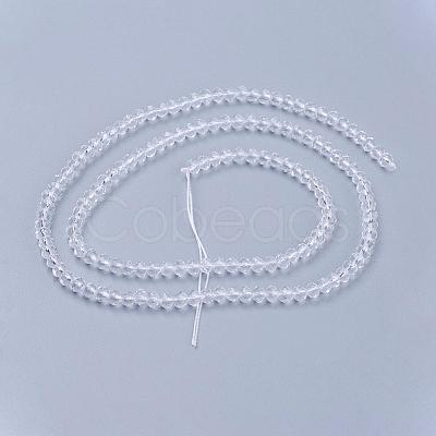 Crystal Glass Beads Strands GLAA-D032-3.5x2.5-01-1