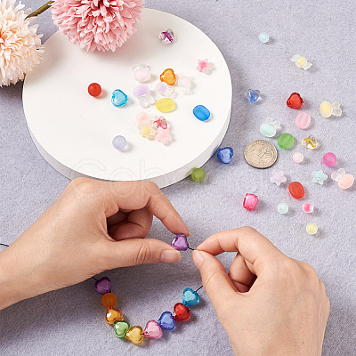 400Pcs 8 Style Acrylic Beads TACR-PJ0001-02-1