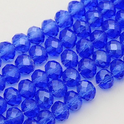 Glass Beads Strands EGLA-GR6MMY-24L-1