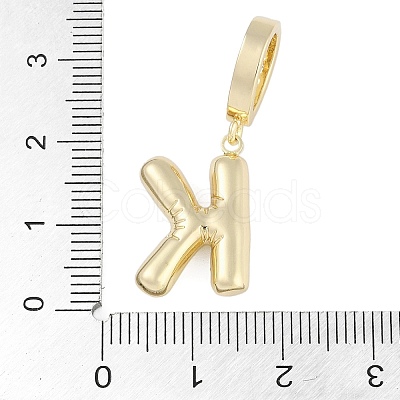 Brass Micro Pave Clear Cubic Zirconia Pendants KK-M289-01K-G-1