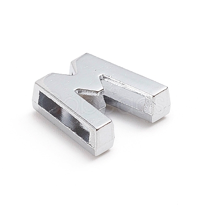 Alloy Slide Charms ALRI-WH0005-09W-P-1