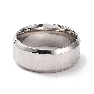 Non-Tarnish 201 Stainless Steel Plain Band Ring for Women RJEW-I089-13P-1