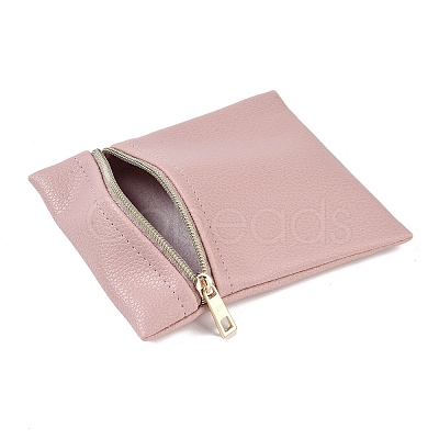 Imitation Leather Jewelry Storage Zipper Bags ABAG-G016-01C-03-1