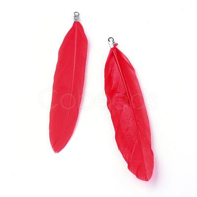 Goose Feather Pendants FIND-Q055-P01-1