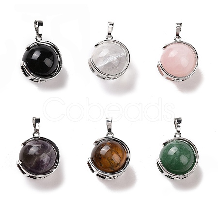 Natural Mixed Stone Pendants G-A212-01P-1