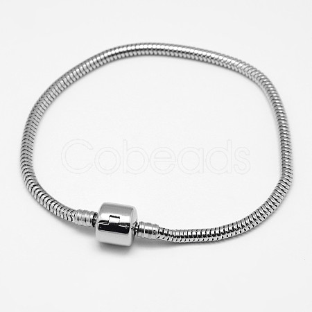 304 Stainless Steel European Style Bracelets for Jewelry Making PPJ-F002-03C-1