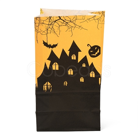 Halloween Theme Kraft Paper Bags CARB-H030-A07-1