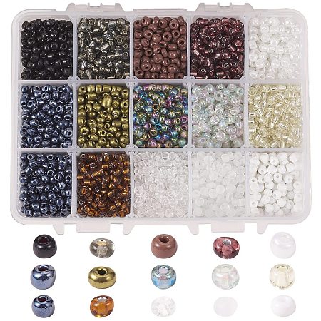 6/0 Glass Seed Beads SEED-JP0009-01-4mm-1