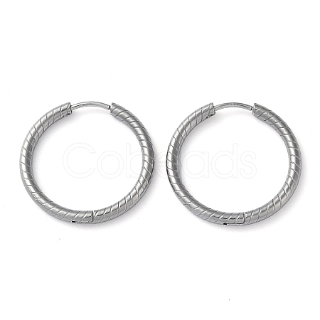 Non-Tarnish 304 Stainless Steel Huggie Hoop Earrings EJEW-H111-01G-P-1