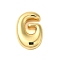 Rack Plating Brass Pendants, Cadmium Free & Lead Free, Long-Lasting Plated, Real 18K Gold Plated, Letter G, 18x12x5mm, Hole: 1.8x3mm