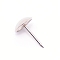 Iron Round Head Nails, Sofa Foam Nails, for Furniture Decoration, Platinum, 17x11mm, Pin: 1.5mm