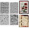 Rubber Clear Stamps, for Card Making Decoration DIY Scrapbooking, Mixed Shapes, 22x18x0.8cm