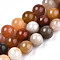 Natural Golden Silk Jade Beads Strands, Round, 10mm, Hole: 1.2mm, about 37pcs/strand, 14.96 inch(38cm)