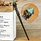 Natural Green Aventurine Magic Wand, Cosplay Magic Wand, with Wood Wand, for Witches and Wizards, 320mm