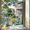 Hummingbird Rainbow Prism Electrostatic Window Stickers, PVC Anti Collision Stickers, for Windows, Glass Doors, Mirrors Decorations, Colorful, 400x300x2mm