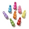 Opaque Acrylic Pendants, Craft Style, Peanut, Mixed Color, 20.5x8x7.5mm, Hole: 3.5mm, 909pcs/500g