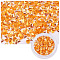 Laser Shining Nail Art Glitter, Manicure Sequins, DIY Sparkly Paillette Tips Nail, Diamond Shape, Dark Orange, 3.5x3.5x0.7mm, 1g/box