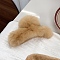 Plush Claw Hair Clips, Arch, BurlyWood, 160x102mm