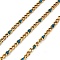 Ion Plating(IP) 304 Stainless Steel Enamel Chains, Soldered, with Spool, Steel Blue, 11x3x1.5mm