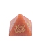 2024 New Natural Red Aventurine Carving four Mythical Beasts Pyramid Ornaments Modern Simple Crafts Crystal Ornaments, 25x30mm