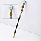 Natural Labradorite Twelve Constellation Magic Wand, Cosplay Magic Wand, for Witches and Wizards, Cancer, 300mm