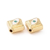 Brass Enamel Beads KK-L189-19G-3