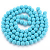 Painted Glass Bead Strands DGLA-S071-8mm-43-2