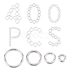 SUNNYCLUE 400Pcs 4 Style 304 Stainless Steel Open Jump Rings STAS-SC0001-19-1