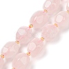 Natural Rose Quartz Beads Strands G-P541-A01-02-1