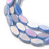 Electroplate Opaque Glass Beads Strands EGLA-J150-A-FR05-3