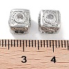 Brass Micro Pave Cubic Zirconia Beads KK-C051-28P-03-3