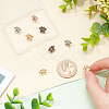   8Pcs 4 Colors Alloy Cat Claw Print Watch Band Studs MOBA-PH0001-11-3