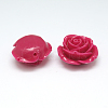 Synthetic Coral 3D Flower Rose Beads CORA-A006-15mm-008-2