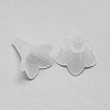 5-Petal Transparent Acrylic Bead Caps X-FACR-S014-SB518-2