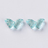 Transparent Spray Painted Glass Beads GLAA-S190-018A-04-2
