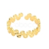 Number 8 Brass Open Cuff Rings for Women RJEW-L120-013G-2