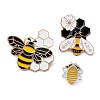 3Pcs 3 Style Bee Kind Enamel Pin JEWB-FS0001-02-3