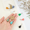 PandaHall Elite 10Pcs 10 Style Gemstone Pendants G-PH0001-37-5