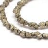 Natural Pyrite Nuggets Beads Strands X-G-I125-85-3