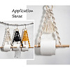 Crafans 3 Sets 3 Colors Toilet Wall Hanging Hand-Woven Rope Holder HJEW-CF0001-06-5