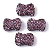 Handmade Polymer Clay Rhinestone Beads RB-T017-10D-1