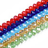 Electroplate Glass Beads Strands EGLA-A034-T4mm-B-2