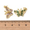 Brass Micro Pave Cubic Zirconia Pendants KK-R162-043G-3