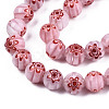 Handmade Millefiori Glass Beads Strands LK-T001-10A-3