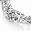 304 Stainless Steel Rope Chain Bracelets BJEW-K172-10P-2