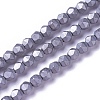 Electroplate Non-magnetic Synthetic Hematite Beads Strands G-E522-A-F-2