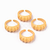 Spray Painted Alloy Cuff Rings RJEW-T011-33C-RS-1