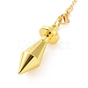 Brass Dowsing Pendulum Big Pointed Pendants KK-A169-01G-2