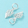 925 Sterling Silver Hollow Charms STER-E069-03S-2