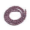 Opaque Solid Color Glass Beads Strands GLAA-N052-02-A07-2